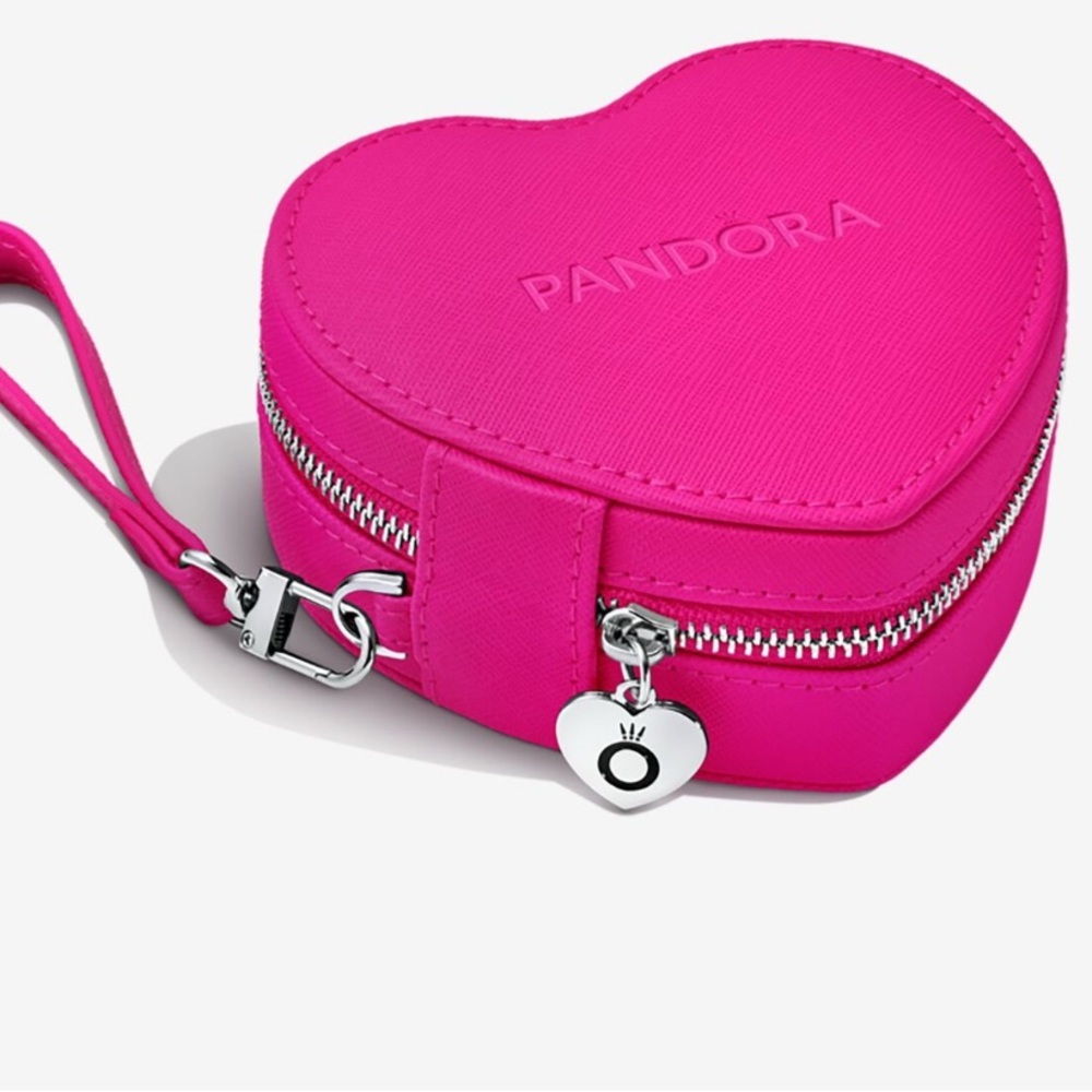 Pandora Fuchsia Heart Wristlet